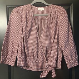 Madewell Blouse Red Gingham